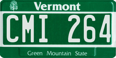 VT license plate CMI264