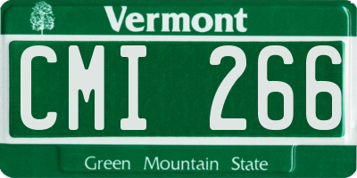 VT license plate CMI266