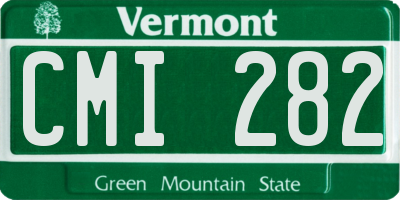 VT license plate CMI282