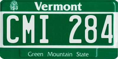 VT license plate CMI284