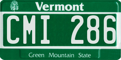 VT license plate CMI286