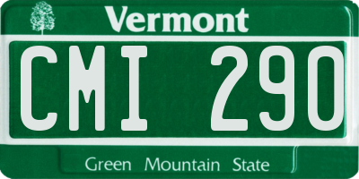 VT license plate CMI290