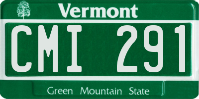 VT license plate CMI291