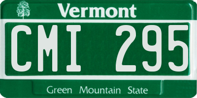 VT license plate CMI295