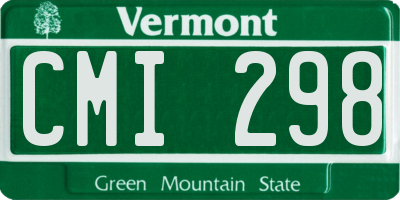 VT license plate CMI298
