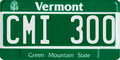 VT license plate CMI300
