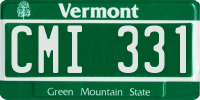VT license plate CMI331