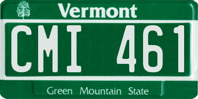 VT license plate CMI461