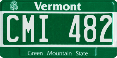 VT license plate CMI482