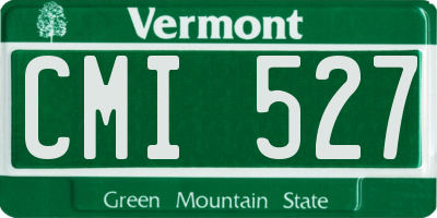 VT license plate CMI527