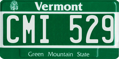 VT license plate CMI529