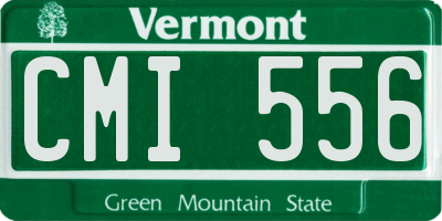 VT license plate CMI556