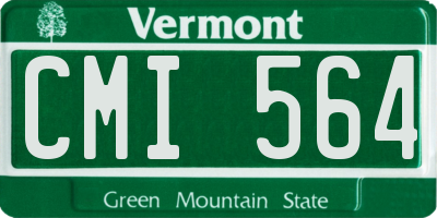 VT license plate CMI564