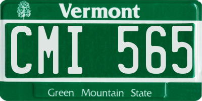 VT license plate CMI565