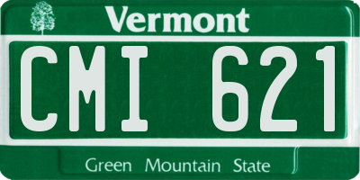 VT license plate CMI621