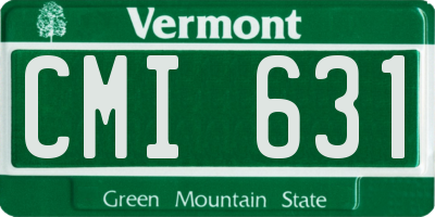 VT license plate CMI631