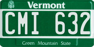 VT license plate CMI632