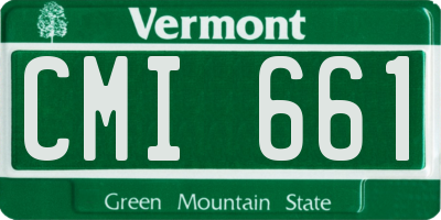 VT license plate CMI661