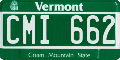 VT license plate CMI662