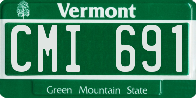 VT license plate CMI691