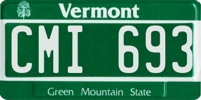 VT license plate CMI693