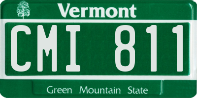 VT license plate CMI811