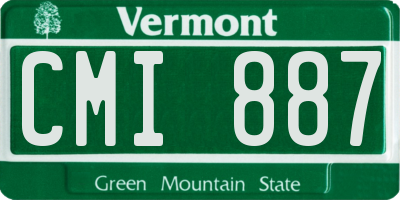 VT license plate CMI887