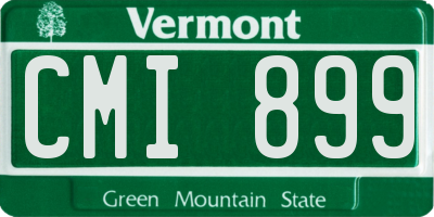 VT license plate CMI899
