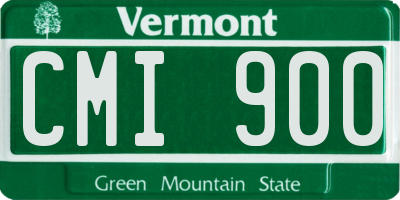 VT license plate CMI900