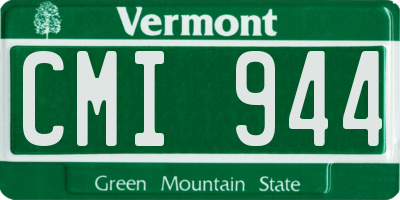 VT license plate CMI944