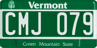 VT license plate CMJ079