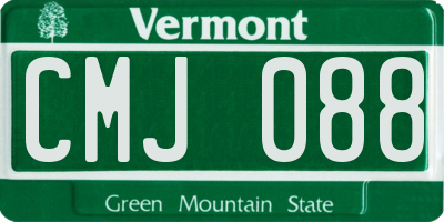 VT license plate CMJ088