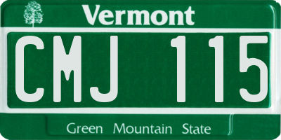 VT license plate CMJ115