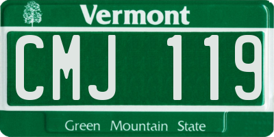 VT license plate CMJ119