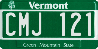 VT license plate CMJ121