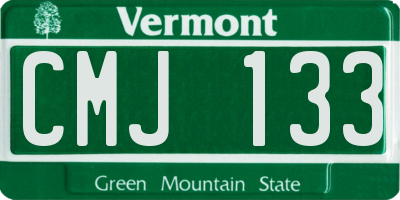 VT license plate CMJ133