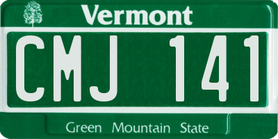 VT license plate CMJ141