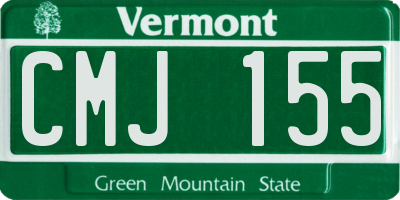 VT license plate CMJ155