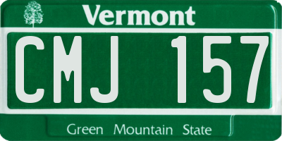 VT license plate CMJ157
