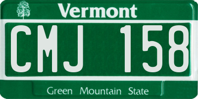 VT license plate CMJ158