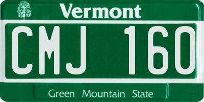 VT license plate CMJ160