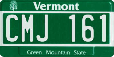 VT license plate CMJ161