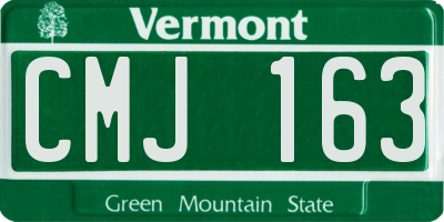VT license plate CMJ163