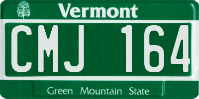 VT license plate CMJ164
