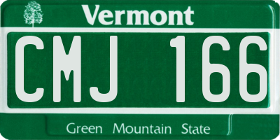 VT license plate CMJ166