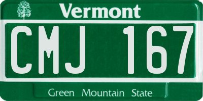 VT license plate CMJ167