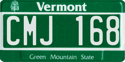 VT license plate CMJ168