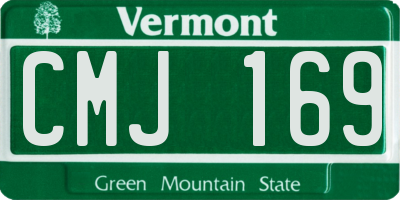 VT license plate CMJ169