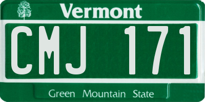 VT license plate CMJ171