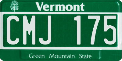VT license plate CMJ175